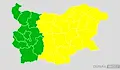Жълт код за интензивни валежи в Централна и Източна България