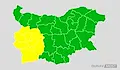 Обявиха жълт код за 6 области от страната