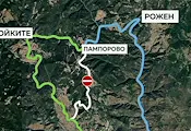 Въведоха два обходни маршрута заради свлачището в Смолянско