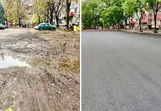 Положиха последния слой асфалт в междублоковото пространствоОблагородяването на междублоковото пространство