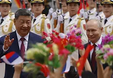 Пекин и Москва демонстрират стратегическо партньорствоРуският президент Владимир Путин и