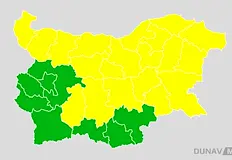 Жълт код е обявен в 19 области на странатаДнес 13