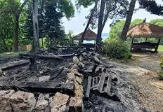 Камери заснеха бягаща сянка след пожара в комплекс Хоризонт Полицията във