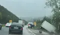 ТИР излетя в канавката на АМ "Хемус"