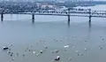Трансграничен парад затваря Дунав мост
