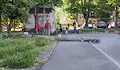 Пияна шофьорка е отсякла бетонния стълб в Русе