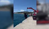 Българска кола падна в морето край Кавала