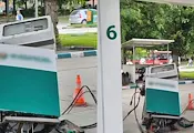 Шофьор потегли от метанстанция в Пловдив, без да разкачи пистолета