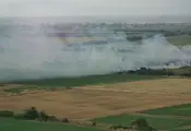 Мълния подпали житен масив край село Калековец