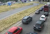 Задръстване блокира булевард "България" в Русе