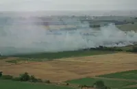 Мълния подпали житен масив край село Калековец