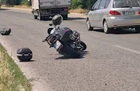 Моторист пострада при катастрофа на изхода на Русе