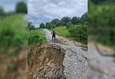 Порои разрушиха ключов водостокЧастично бедствено положение влезе в сила на