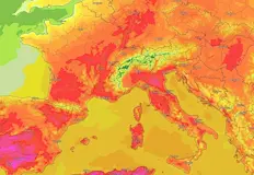 Термометрите на континента надхвърлят 40 градусаМощен антициклон и горещ въздух