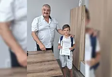 Старши комисар Пешо Петров отличи четвъртокласника Мартин МинчевДеветгодишният Мартин Минчев