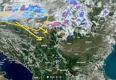Метеоролозите издадоха предупреждение от второ нивоОпасна буреносна система с интензивни