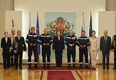 Отличените първи помогнали на хората преди сигналаПрезидентът Илияна Йотова отличи
