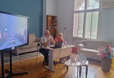 Творецът представи две книги в Русенската библиотекаПисателят Росен Димитров представи