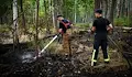 Две седмици бушува пожар в забранената зона на Чернобил