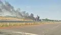 Запален автомобил блокира участък от магистрала "Тракия"