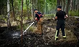 Две седмици бушува пожар в забранената зона на Чернобил