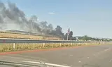 Запален автомобил блокира участък от магистрала "Тракия"
