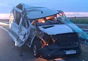 Микробус и камион се блъснаха на магистрала "Тракия"