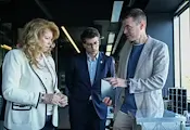 Илияна Йотова проследи изстрелването на десет български сателита