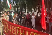Протест в Ямбол срещу американските самолети в Безмер