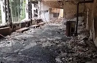 Първи кадри от обгорялата хижа "Петрохан"