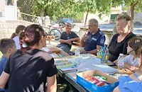 Урок по безопасност закри лятната читалня в Бъзън