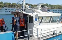 Извадиха всички пътници от швейцарския кораб край Видин