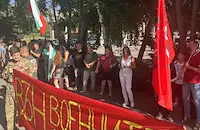 Протест в Ямбол срещу американските самолети в Безмер