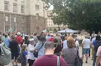 Протест в София срещу кабинета на Румен Радев