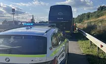 Полицаи евакуираха деца от автобус на магистрала „Тракия“