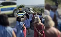 Евакуираха хора заради голям пожар край Слънчев бряг