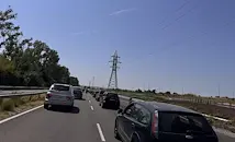 Огромно задръстване на пътя Бургас - Созопол