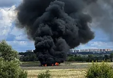 Пилотът е оцелял след катапултиране в Московска областНай новият руски