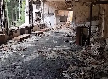 Първи кадри от обгорялата хижа "Петрохан"