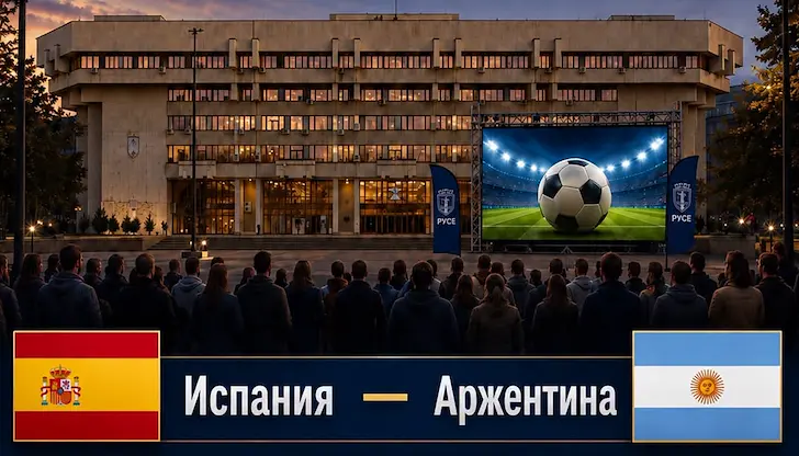 Феновете ще гледат футболния мач на голяма видеостена Феновете ще гледат футболния мач на голяма видеостена