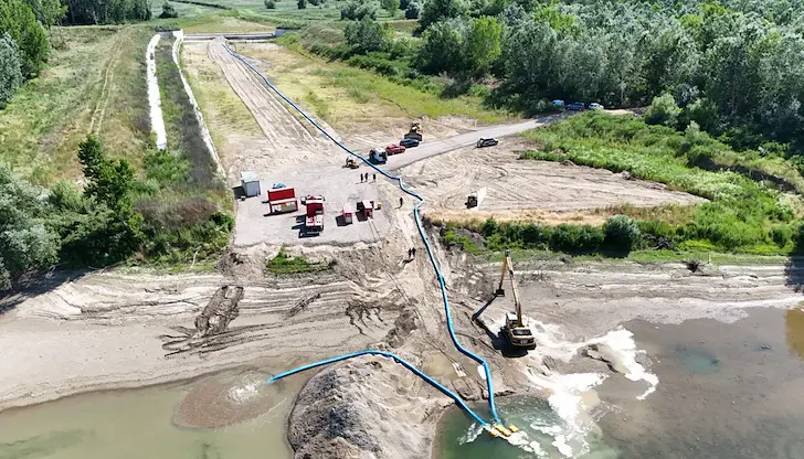 Започва спешно препомпване на дунавски води водоема Започва спешно препомпване на дунавски води водоема