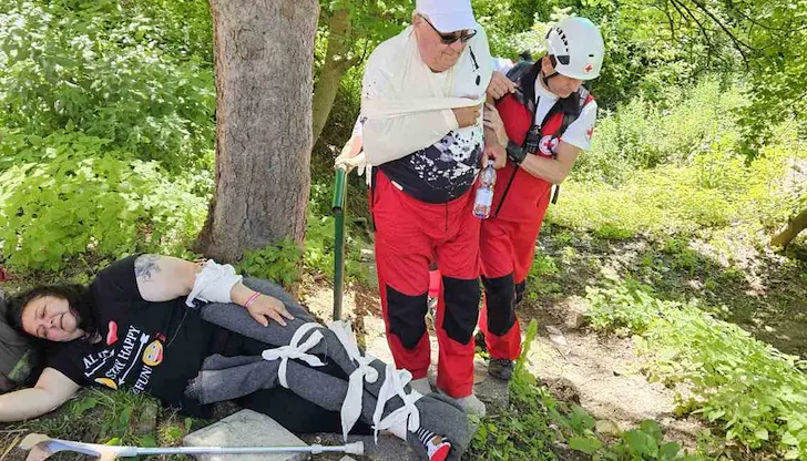 Спасители учиха техники за реагиране при бедствия в Червен