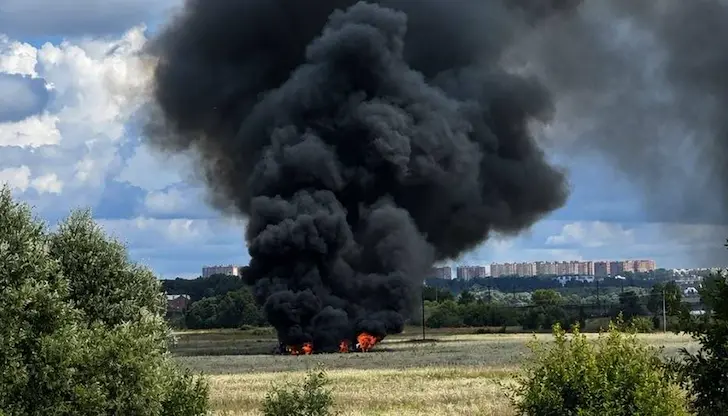 Катастрофа на руски изтребител Су-57 край Москва
