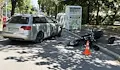 Моторист на задна гума връхлетя кола на улица „Алеи Възраждане“