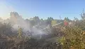 Пожар обхвана складова база край Слънчев бряг