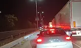 Тежък блокаж на трафика около Дунав мост
