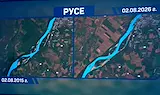 Сателити показаха безпрецедентното пресъхване на река Дунав