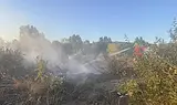 Пожар обхвана складова база край Слънчев бряг