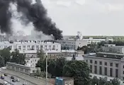 Пожар пламна в централен институт на "Роскосмос"