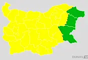 НИМХ обяви жълт код в почти цяла България